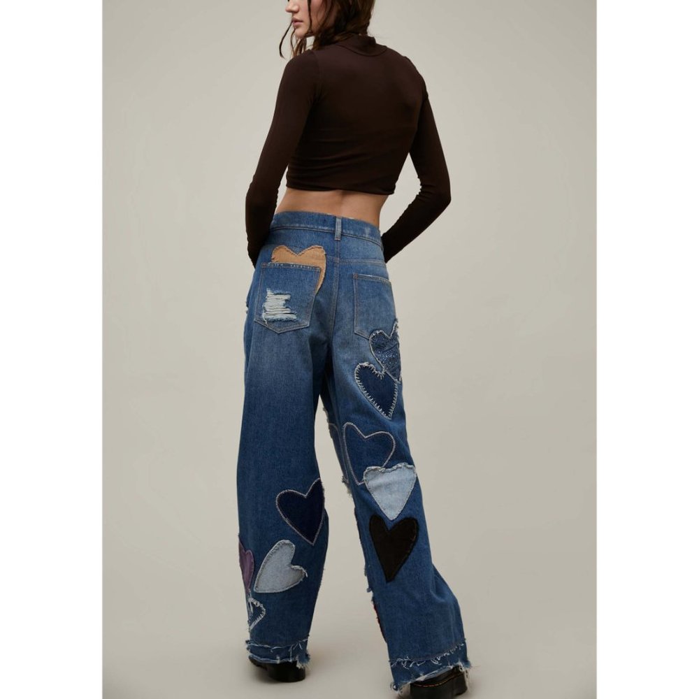 FREE PEOPLE Piece Of My Heart Jeans / Crazy For You - Picture 2 of 10